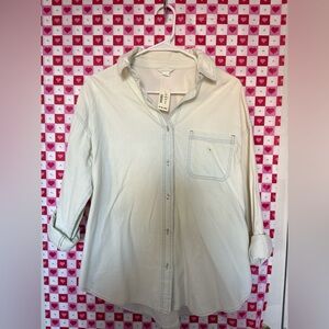 Light denim  Button-Up Shirt